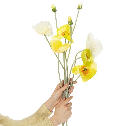 Prodotto Decorazione di papaveri artificiali per soggiorni e uffici, 95 cm