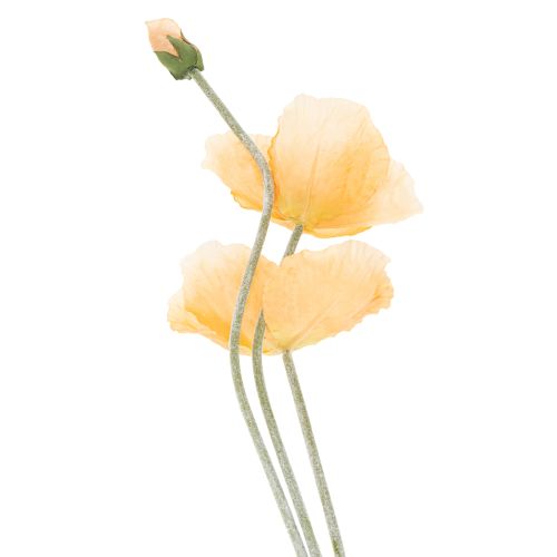 Prodotto Fiore di papavero artificiale per decorazioni e design di matrimoni, 95 cm, 3 pezzi