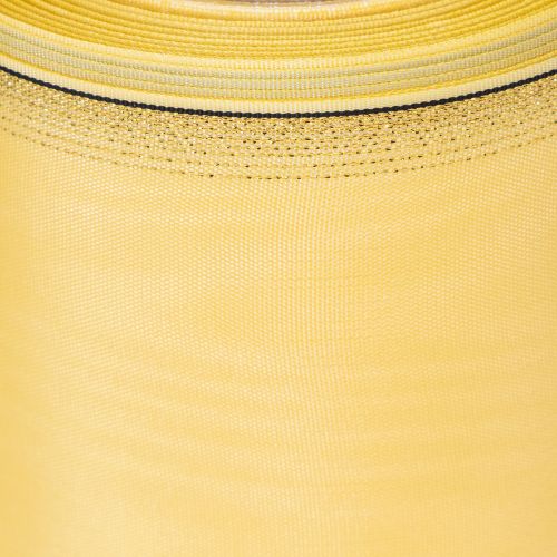 Prodotto Nastro per ghirlanda in moiré, giallo con bordo dorato, 125 mm x 25 m - Nastro da lutto di alta qualità, nastro decorativo, nastro per fiocchi