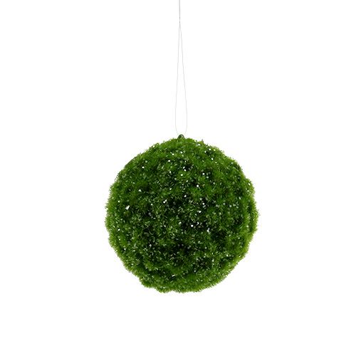 Floristik24 Palla Moss con mica Ø9cm spazzola verde