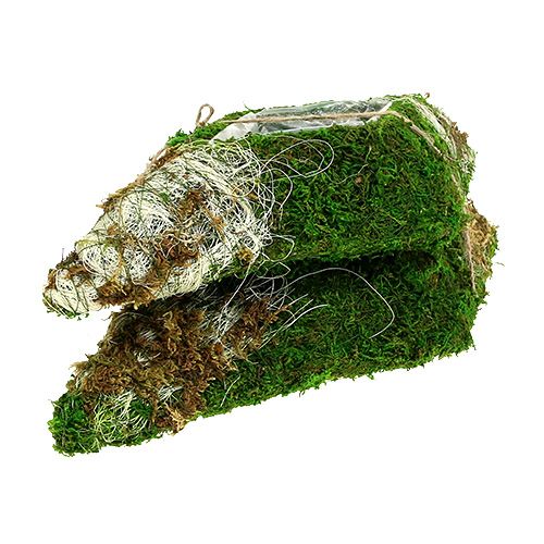 Floristik24 Cuscino muschio rombo 34 cm x 19 cm 2 pezzi