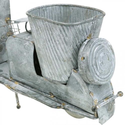 Floristik24 Fioriera scooter in metallo vintage lavato bianco 35×12×23cm
