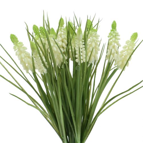 Prodotto Giacinti d&#39;uva in mazzetto bianco 30 cm 15 pz