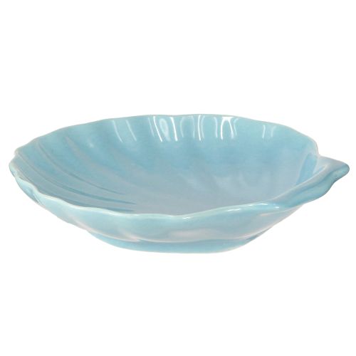 Prodotto Piatto conchiglia ciotola marittima ceramica blu bianco 14cm 3pz