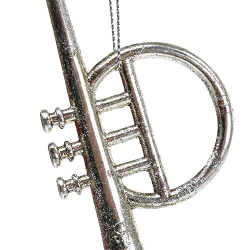 Floristik24 Ordinamento di strumenti musicali. 12 cm - 14,5 cm argento 3 pezzi