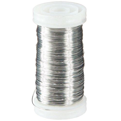 Floristik24 Filo di mirto argento zincato 0,37mm 100g