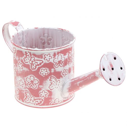 Floristik24 Annaffiatoio fioriera con farfalle Rosa Ø10cm H10cm