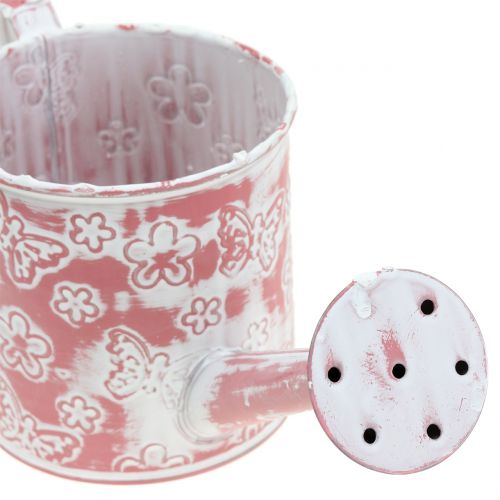 Floristik24 Annaffiatoio fioriera con farfalle Rosa Ø10cm H10cm