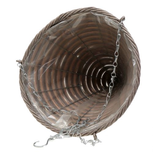 Floristik24 Cestino cono di luce borsa natura Ø30cm H36cm