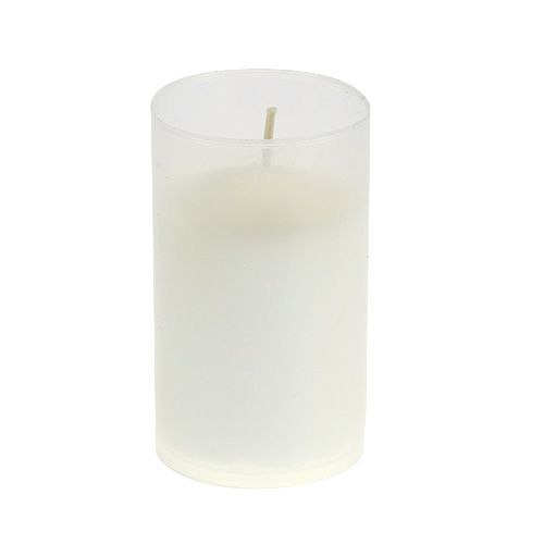 Ricarica candela per tomba luce bianca H10cm 10pz