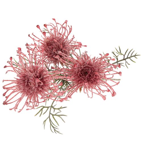 Ramo fiorito di protea a forma di cuscinetto di fiori artificiali, 65 cm, 3 pezzi | Floristik24.it