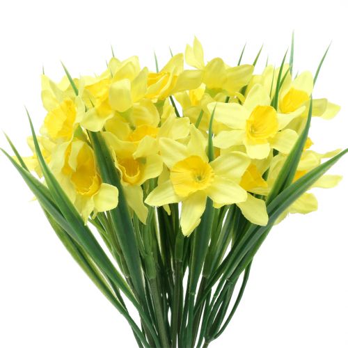 Floristik24 Decorazione da tavola narciso giallo 27 cm 12 pezzi