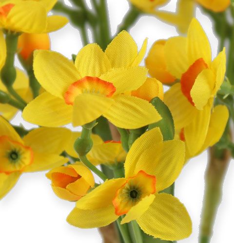Floristik24 Bouquet di narcisi in 35 cm giallo 3 pezzi