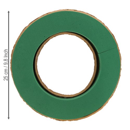 Prodotto Base per ghirlanda floreale in schiuma bagnata in cartone Ø25cm 2 pezzi