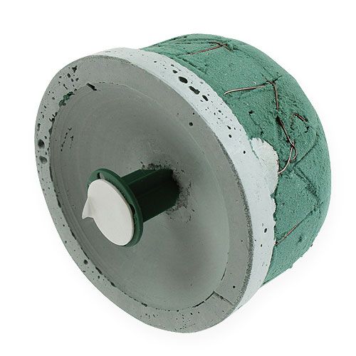 Floristik24 Schiuma floreale per composizione urna con supporto grande Ø10,5cm 3pz