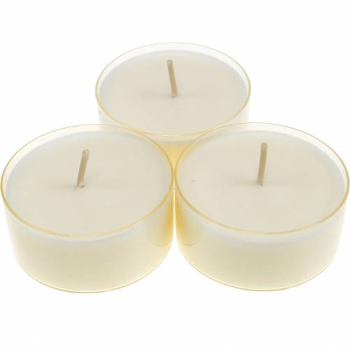 Tealights Pure Nature Lights tempo di combustione 10 ore candele cera di colza 8pz