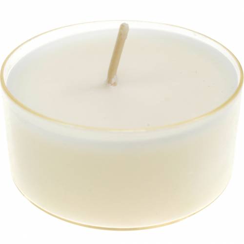 Prodotto Tealights Pure Nature Lights tempo di combustione 10 ore candele cera di colza 8pz