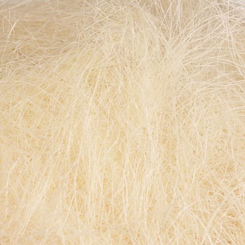 Prodotto Erba di sisal in fibra naturale per l&#39;artigianato Erba di sisal bianco crema 500g