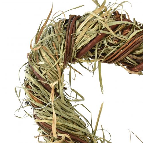 Prodotto Ghirlanda naturale da appendere ghirlanda di vite cuore di fieno 25x25 cm 3 pz