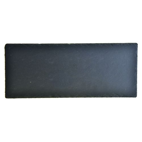 Prodotto Piatto in ardesia naturale vassoio rettangolare in pietra nero 30×12,5 cm 4pz