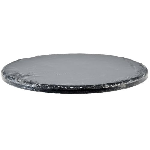 Prodotto Piatto in ardesia naturale vassoio rotondo in pietra nero Ø30cm 2 pz