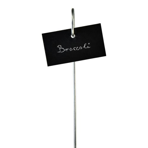 Prodotto Lastre di Ardesia Naturale Plug Plant Signs Nero 25 cm