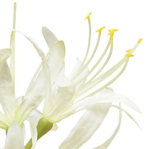 Prodotto Nerine Guernsey Giglio Fiore Artificiale Bianco Giallo Ø15cm L65cm