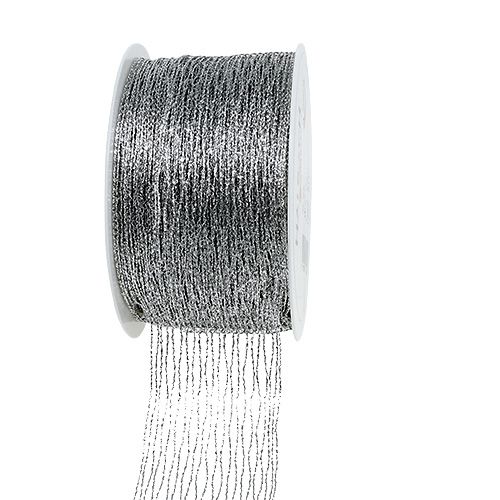 Nastro rete filo argento rinforzato 40mm 15m