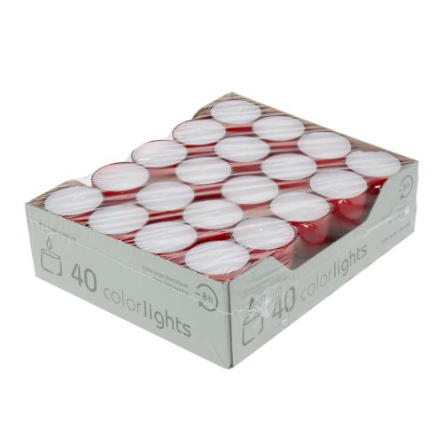 Floristik24 Colorlights lumini rossi 40pz