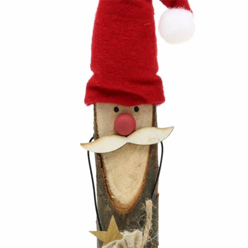 Floristik24 Deco Babbo Natale legno 21cm 2 pezzi