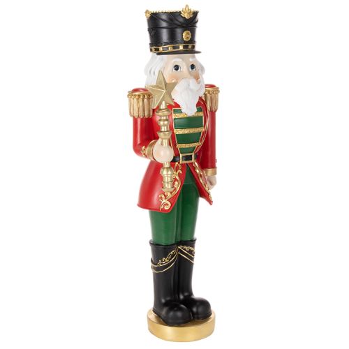 Statuetta decorativa Schiaccianoci, decorazione natalizia festiva, 59 cm