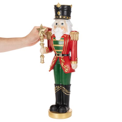 Statuetta decorativa Schiaccianoci, decorazione natalizia festiva, 59 cm | Floristik24.it