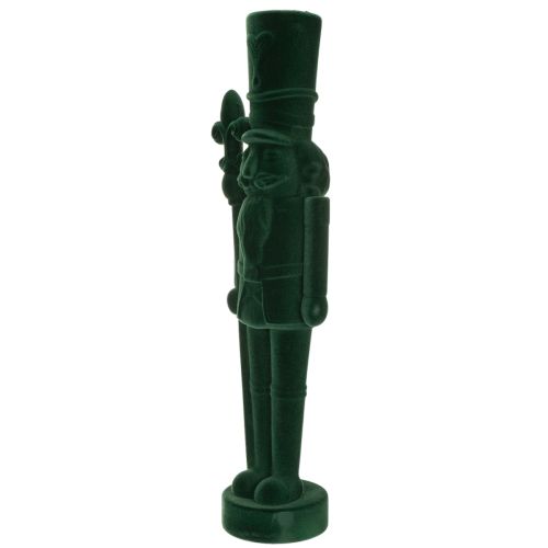 Statuetta dello schiaccianoci, in piedi, decorazione natalizia, floccata, 77 cm | Floristik24.it