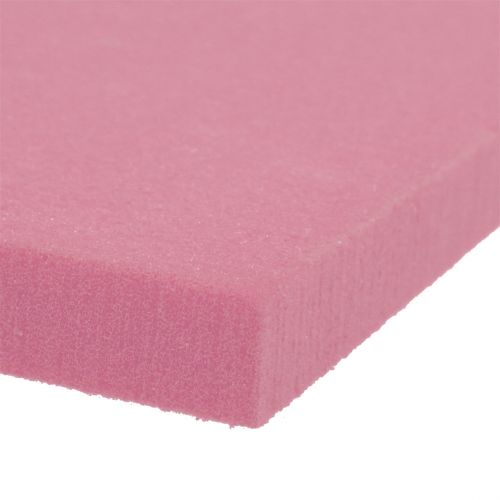 Floristik24 Pannelli di design in schiuma floreale dimensioni plug-in rosa antico 34,5 cm × 34,5 cm 3 pezzi