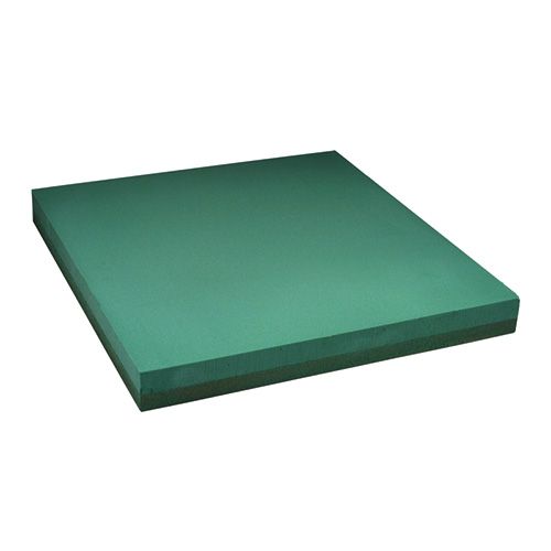 Prodotto Piatto Schiuma Floreale Foglio Design Schiuma Floreale Verde 61x61cm 1pz