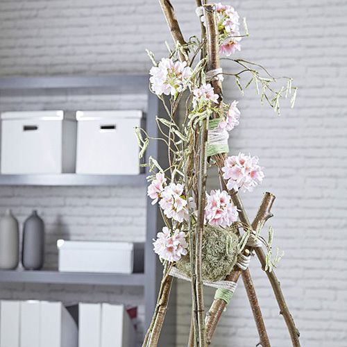 Prodotto Sfera in schiuma floreale a secco composto plug-in grigio Ø16cm 2 pz
