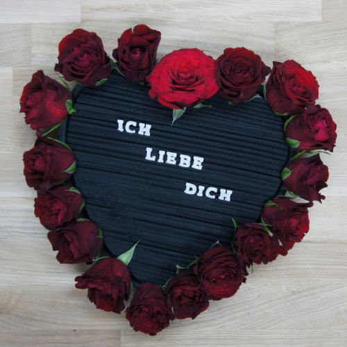 Floristik24 Cuore nero plug-in schiuma decorazione 33cm 2 pezzi di nozze