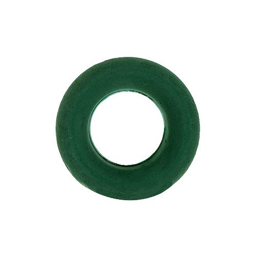 Prodotto Ghirlanda floreale ad anello in schiuma verde H2.5cm Ø17cm 6pz