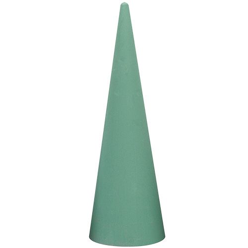 Floristik24 Cono in schiuma floreale verde H60cm Ø18cm 1 pezzo