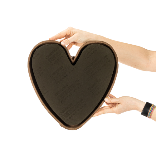 Cuore in spugna floreale OASIS® Renewal® Cuore in spugna floreale Biolit® 33 cm 2 pezzi | Floristik24.it