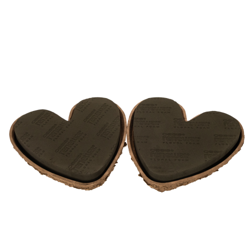 Cuore in spugna floreale