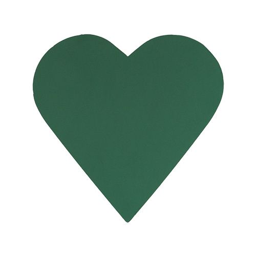 Prodotto Cuore in gommapiuma floreale Verde floreale 31 cm × 29 cm 2 pezzi