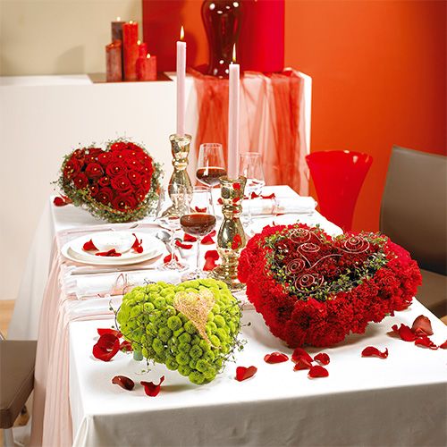 Prodotto Materiale plug-in cuore in schiuma floreale verde 31 cm × 29 cm 2 pz