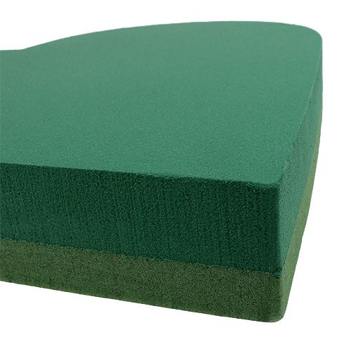 Prodotto Materiale plug-in cuore in schiuma floreale verde 53 cm 2 pezzi decorazione nuziale