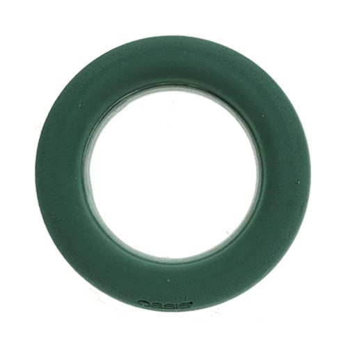 Floristik24 Anello in schiuma floreale verde Ø30cm 4pz