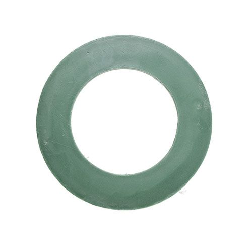 Prodotto Anello in schiuma floreale verde Ø25 cm Disposizione ghirlanda in 4 pezzi