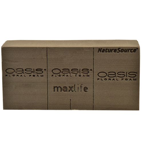 Floristik24 Oasis NatureSource Maxlife Floral Foam Brick Marrone 23×11×7.5 cm 1 pz