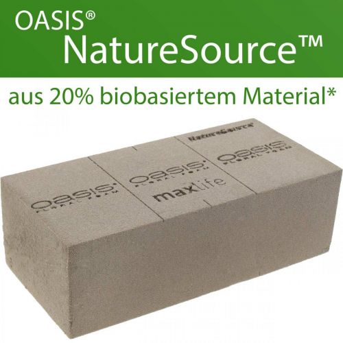 Prodotto OASIS® BIOLIT® NatureSource mattone schiuma floreale 23cm×11cm×7cm 10 pezzi