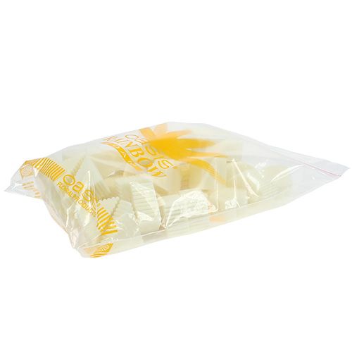 Floristik24 Tartine in schiuma floreale bianche 4cm-7cm 45p