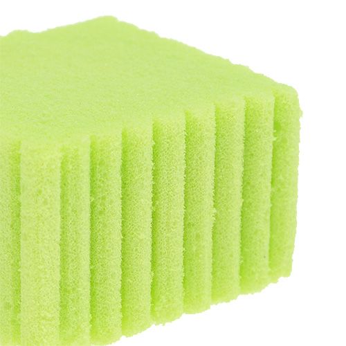 Floristik24 Tartine in schiuma floreale verde chiaro H3cm 5cm-7cm 45 pezzi